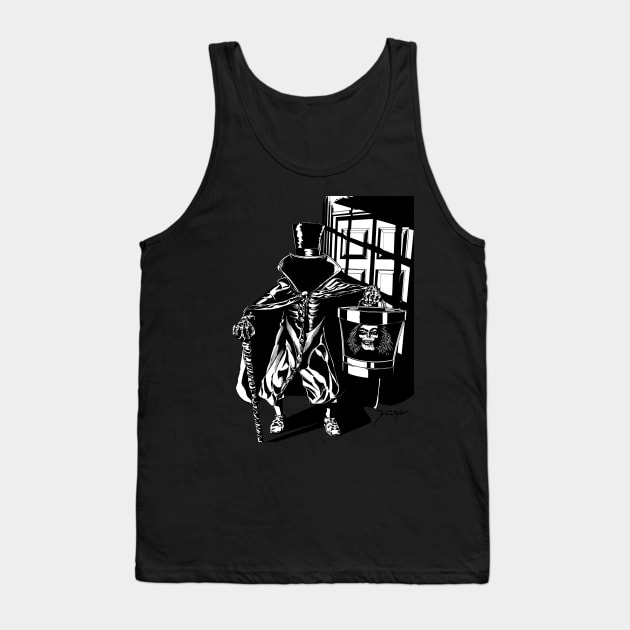 Hatbox Ghost Tank Top by Legends Studios LHVP